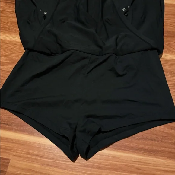 HALARA Black Maxi Skirt with Double Front Slits and buckle Accents - Picture 6 of 7